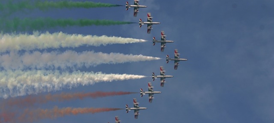 frecce tricolore a Lignano il 15 agosto