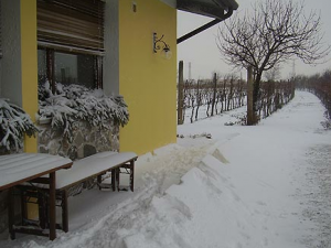 agriturismo la di Buiat innevato